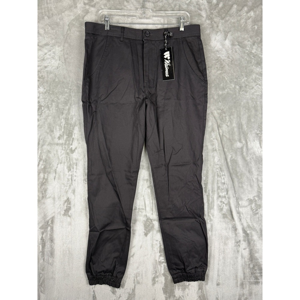 Waimea Men Charcoal Cotton Twill Jogger Pants Style‎ BM4111 Size 34